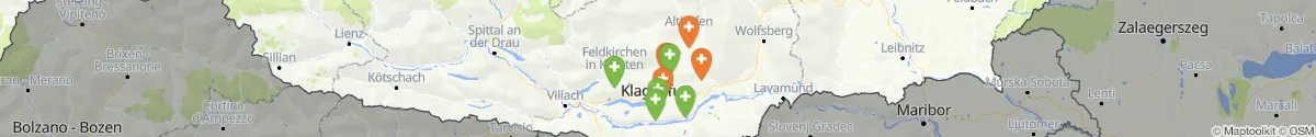 Kartenansicht für Apotheken-Notdienste in der Nähe von Sankt Veit an der Glan (Sankt Veit an der Glan, Kärnten)